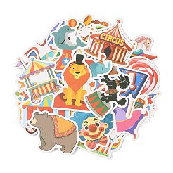 50Pcs Circus Theme PVC Waterproof Stickers&nbsp;STIC-Z001-01