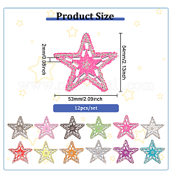 Star Hotfix Rhinestone&nbsp;PATC-WH0001-85