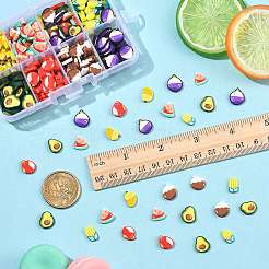 56G 8 Styles Handmade Polymer Clay Cabochons&nbsp;CLAY-FS0001-48