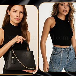 2Pcs 2 Colors Alloy Trouser Chain&nbsp;HJEW-PH02273
