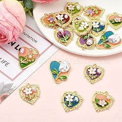 10Pcs Alloy Enamel Pendants&nbsp;ENAM-SZ0004-60