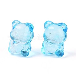Baking Paint Transparent Glass Beads&nbsp;DGLA-N018-02C