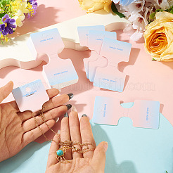 50Pcs Folding Paper Jewelry Display Cards&nbsp;ODIS-TA0001-07C