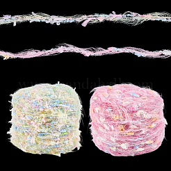 2 Rolls 2 Styles Wool Fiber Cord&nbsp;OCOR-CY0002-50B