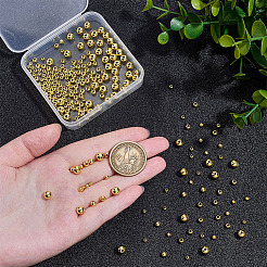 240Pcs 3 Styles Brass Solid Beads&nbsp;KK-ME0002-70