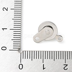 Rack Plating Brass Snap Clasps&nbsp;KK-U052-04P