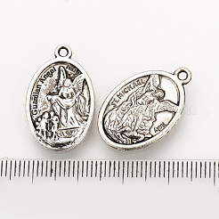 Tibetan Style Alloy Pendants&nbsp;X-TIBEP-Q078-25AS-RS