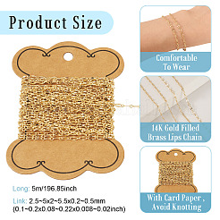 5M Brass Link Chains&nbsp;KK-TA0002-45