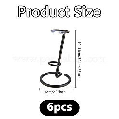 6Pcs Alloy Crystal Sphere Display Stands&nbsp;DJEW-DC0001-23EB