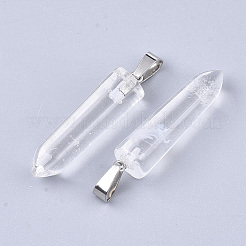 Watermelon Stone Glass Point Pendants&nbsp;G-R220-34T