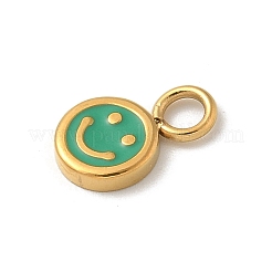 Ion Plating(IP) 304 Stainless Steel Enamel Charms&nbsp;STAS-G351-03G