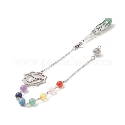 Mixed Gemstone Pointed Dowsing Pendulums&nbsp;PALLOY-JF02048