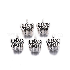 Tibetan Style Alloy European Beads&nbsp;TIBE-S314-85AS-RS