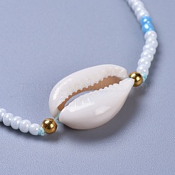 Adjustable Glass Seed Bead Braided Bead Bracelets&nbsp;BJEW-JB04284-M