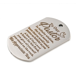 Non-Tarnish 201 Stainless Steel Pendants&nbsp;STAS-L079-08P