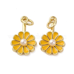 Brass Enamel Pendants&nbsp;KK-S525-08G