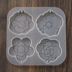 Camellia Rose Pendant Silicone Molds&nbsp;SIL-B074-03
