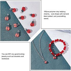 100Pcs Handmade Polymer Clay Charms&nbsp;CLAY-FH0001-12