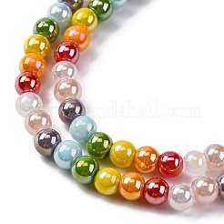 Electroplate & Gradient Color Glass Beads Strands&nbsp;LAMP-M023-03