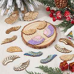 30 Pairs 5 Styles Wood Cabochons&nbsp;WOOD-SC0001-85