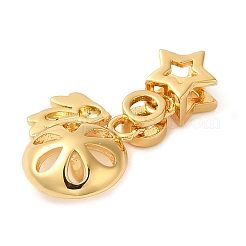 Brass Micro Pave Cubic Zirconia Peg Bails&nbsp;LS-KK-Q788-04G