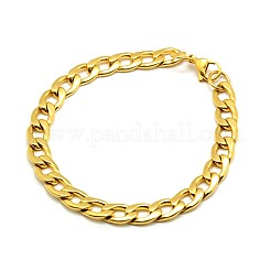 304 Stainless Steel Curb Chain/Twisted Chain Bracelets&nbsp;STAS-A028-B125