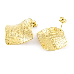 Ion Plating(IP) 304 Stainless Steel Stud Earrings for Women&nbsp;EJEW-A049-12G
