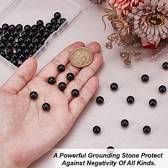 2 Strands Natural Black Tourmaline Beads Strands&nbsp;G-HY0001-73B