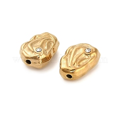 304 Stainless Steel Crystal Rhinestone Bead&nbsp;STAS-U047-07G