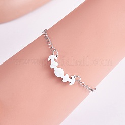 20Pcs 2 Colors 304 Stainless Steel Connector Charms&nbsp;STAS-SZ0003-12