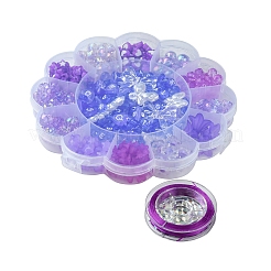 DIY Flower & Star Acrylic & ABS Plastic Imitation Pearl Beads Bracelets Making Kits&nbsp;DIY-FS0006-51