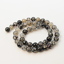 Natural Dragon Veins Agate Agate Beads Strands&nbsp;G-E163-10mm-7
