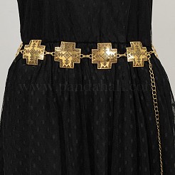 Tibetan Style Alloy Cross Link Chain Waist Belly Chains for Women&nbsp;FS-WGDCD99-01