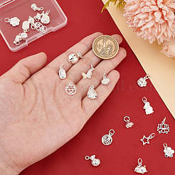 24Pcs 24 Styles Brass Charms&nbsp;FIND-PH0020-24
