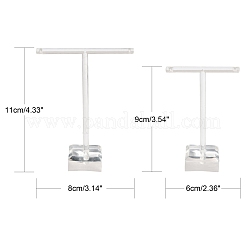 T Bar Organic Glass Earring Display Stand&nbsp;EDIS-G001-01