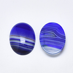Natural Banded Agate/Striped Agate Cabochons&nbsp;X-G-T122-22C
