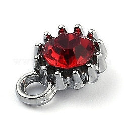 Alloy Glass Rhinestone Charms&nbsp;ALRI-B0001-01G