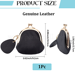 1Pc Cowhide Leather Coin Pouches Change Wallets&nbsp;AJEW-CL0002-79C