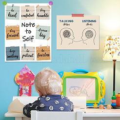 Rectangle with Face Pattern Paper&nbsp;DIY-WH0349-119J