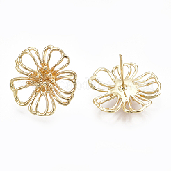 Brass Stud Earrings&nbsp;X-KK-S348-122