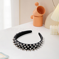 1Pc Imitation Leather Hair Bands for Women&nbsp;OHAR-CL0001-04B