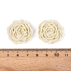 Flower Opaque Resin Cabochons&nbsp;CRES-T025-28C-03