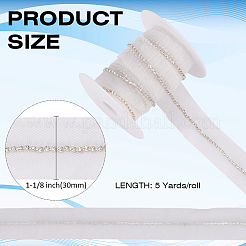 5 Yards Crystal Rhinestone Gauze Lace Trim&nbsp;OCOR-MA0001-54B