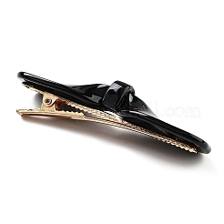 Cellulose Acetate & Iron Alligator Hair Clips&nbsp;AJEW-K047-01G-03