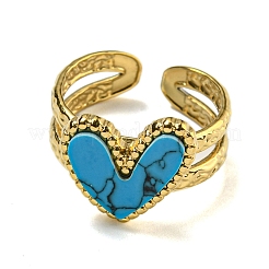 Ion Plating(IP) 304 Stainless Steel Open Cuff Rings&nbsp;RJEW-C079-08G