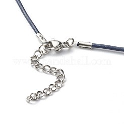 Cowhide Leather Choker Necklaces&nbsp;NJEW-JN03598-01