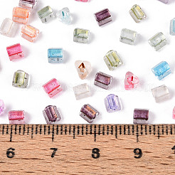 Transparent Inside Colours Glass Seed Beads&nbsp;SEED-T007-13M