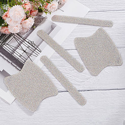 10Pcs 2 Style Car Door Handle Bling Rhinestones Stickers&nbsp;AJEW-GF0007-36