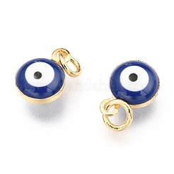 Brass Enamel Beads&nbsp;X-KK-B024-02G-E