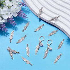 200Pcs Tibetan Style Alloy Pendants&nbsp;FEAT-UN0001-01AS